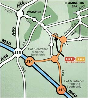 Warwick Area Road Map